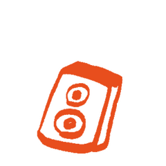 Icône représentant une enceinte ou un système de sonorisation